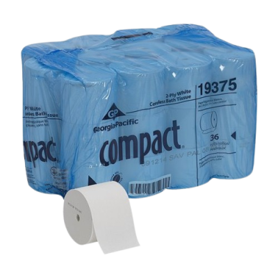 Compact Coreless High Capacity Toilet Paper