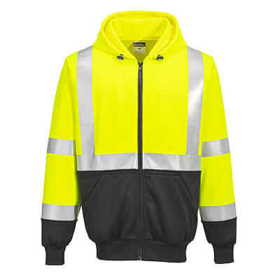 Hi-Vis 2-Tone Zipped Hoodie