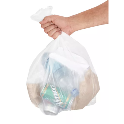 24 in. x 24 in. 10 Gal. Clear Trash Bags - TC-50224246CL